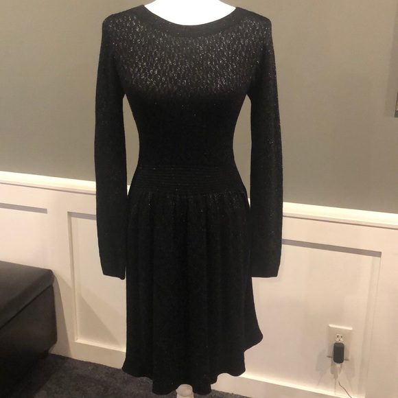 Sandro Dresses & Skirts - Sandro black dress scoop neck with V neck back